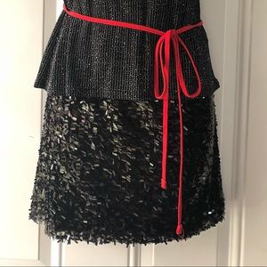 Black Sparkly Mini Skirt